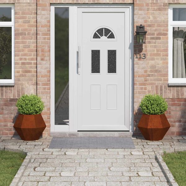 vidaXL Plantekassed 2 pcs Rusten 50 x 50 x 40 cm Cortenst&aring;l