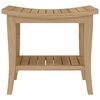 vidaXL Sidebord til baderom 50x35x45 cm heltre teak