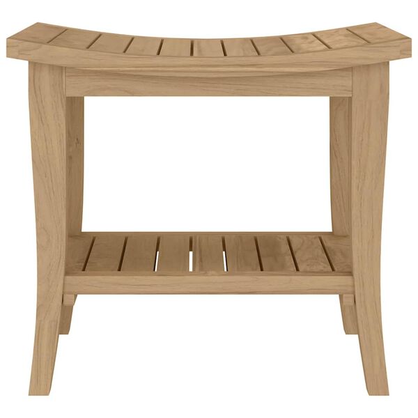 vidaXL Sidebord til baderom 50x35x45 cm heltre teak