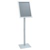 vidaXL Pedestal plakatstativ s&oslash;lv 32,5 x 27 x 126 cm Gjutjern