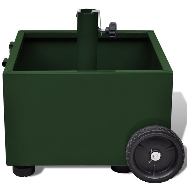 vidaXL Utend&oslash;rs parasollstativ/blomsterpotte gr&oslash;nn