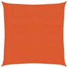 vidaXL Solseil 160 g/m&sup2; oransje 2x2 m HDPE
