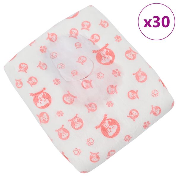 vidaXL Engangs hundebl&aelig;re for hunner 30 pcs Hvit M