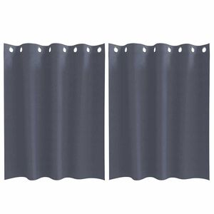 vidaXL M&oslash;rkleggende Gardiner med Ringer 2 pcs Antrasitt 140 x 140 cm