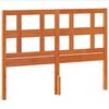 vidaXL Hodegavl voksbrun 135 cm heltre furu