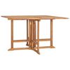 vidaXL Sammenleggbart hagespisebord 120x120x75 cm heltre teak
