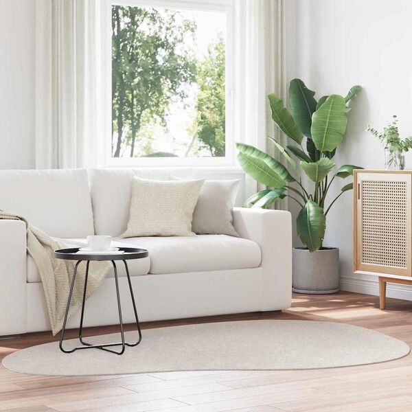 vidaXL Omr&aring;detepper HUARTE sand 140 x 200 cm Polyester