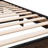vidaXL Sengeramme brun eik 90x190 cm konstruert tre og metall