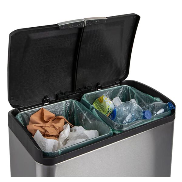 Practo Home Pedalb&oslash;tte 2x20 L matt rustfritt st&aring;l