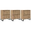 vidaXL Serviesskap 3 stk. Artisan Eik 60 x 35 x 70 cm