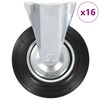 vidaXL Faste hjul 16 stk 200 mm
