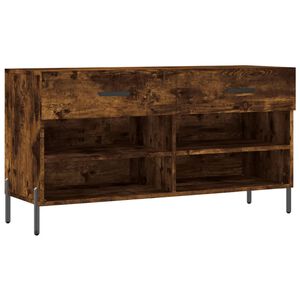 vidaXL Skobenk r&oslash;kt eik 102x35x55 cm konstruert tre