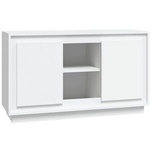 vidaXL Skjenk hvit 102x35x60 cm konstruert tre
