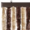 vidaXL Insektgardin beige og lysebrun 90x220 cm chenille