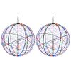 vidaXL Julefiniallys 2 stk. 1900 LED-lys Flerfarget &Oslash; 60 x 63 cm