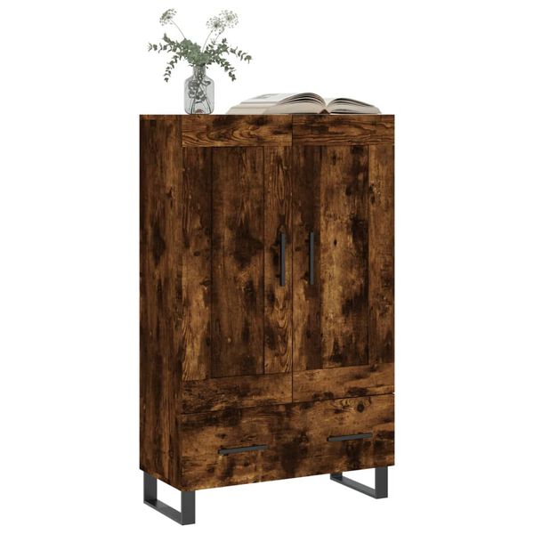 vidaXL Highboard r&oslash;kt eik 69,5x31x115 cm konstruert tre