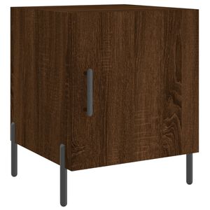 vidaXL Nattbord brun eik 40x40x50 cm konstruert tre