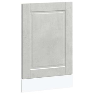 vidaXL Oppvaskmaskin panel Porto betonggrå 45x1,5x67 cm konstruert tre