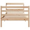 vidaXL Sengeramme med hodegavl 75x190 cm heltre furu