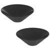 vidaXL Servanter 2 stk glans svart &Oslash;42x14 cm keramikk