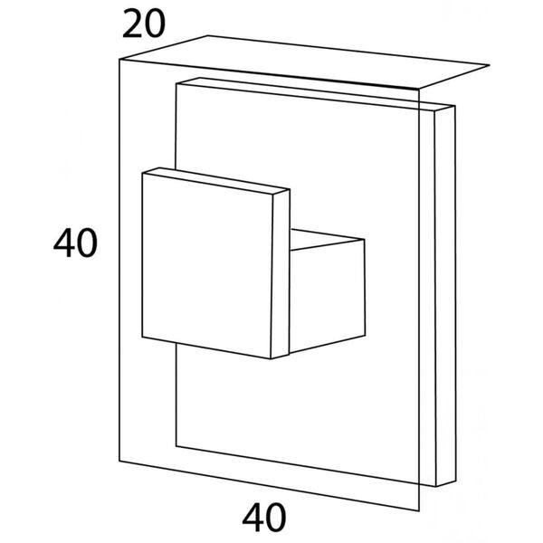 Tiger Håndklekrok Items 4x2 sølv 284520946