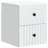 vidaXL Vegghengt Nattbord Hvit 33 x 34,5 x 40 cm Konstruert tre