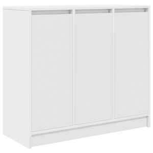 vidaXL Skjenk hvit 85x34x76 cm konstruert tre