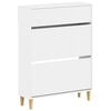 vidaXL Sko Skap ARNHEM 78 x 24 x 103 cm Konstruert tre Hvit