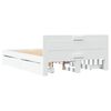 vidaXL Sengeramme med hodegavl hvit 140x190 cm konstruert tre