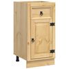 vidaXL Kabinett SKI HonningBrun 40 x 46 x 81,5 cm Massiv furu