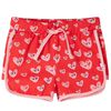 Barneshorts med snor r&oslash;d 116