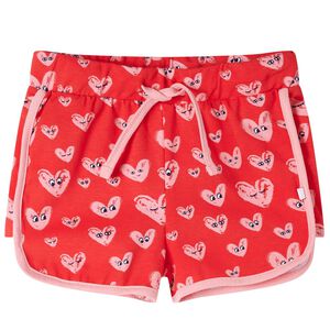 Barneshorts med snor r&oslash;d 116