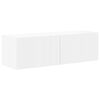 vidaXL TV vegghyllesett Veggmontert 6 pcs Hvit