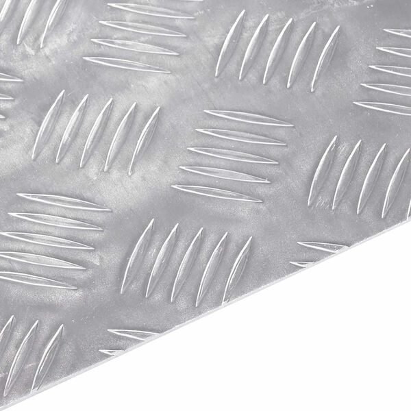 vidaXL Trinn Rektangul&aelig;r 4 pcs s&oslash;lv 50 x 25 cm Aluminium