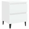vidaXL Nattbord hvit 40x35x50 cm konstruert tre
