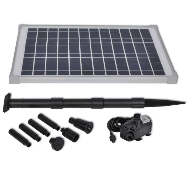 Solcelledrevet Fontene Sett 20 W