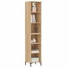 vidaXL Highboard sonoma eik 34,5x32,5x180 cm konstruert tre