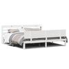 vidaXL Bed Frame 2 stk. Hvit 200 x 200 cm Solid Pine Wood, Plywood
