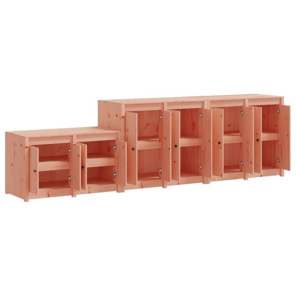 vidaXL Utekj&oslash;kkenskap 3 stk heltre douglasgran