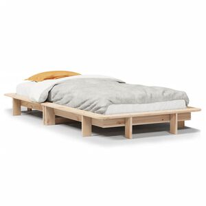 vidaXL Sengeramme uten madrass 90x190 cm heltre furu