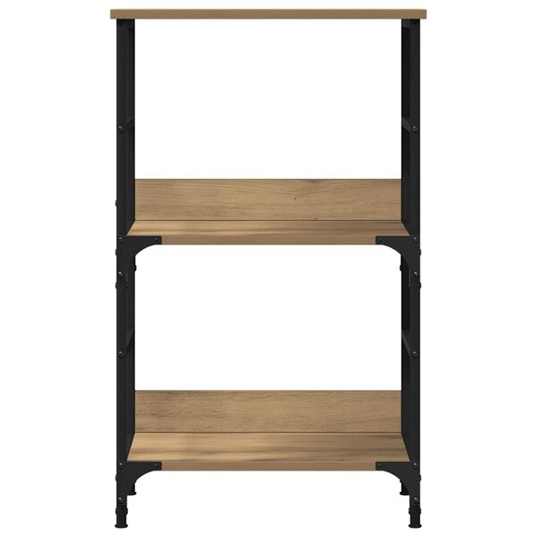 vidaXL Bokhylle artisan eik 50x33x82 cm konstruert tre