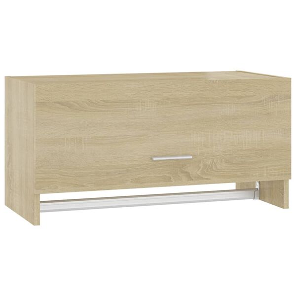 vidaXL Garderobe sonoma eik 70x32,5x35 cm konstruert tre