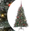vidaXL Kunstig juletre med 150 LED gr&oslash;nn 120 cm PVC og plast og st&aring;l