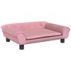 vidaXL Hundeseng rosa 70x48x22 cm fl&oslash;yel