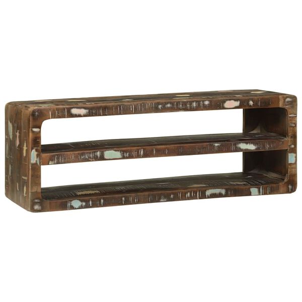 vidaXL TV-skap Flerfarget 100 x 32 x 36 cm Massivt gjenvunnet tre