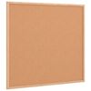 vidaXL Korktavle med ramme i heltre furu 60x55 cm