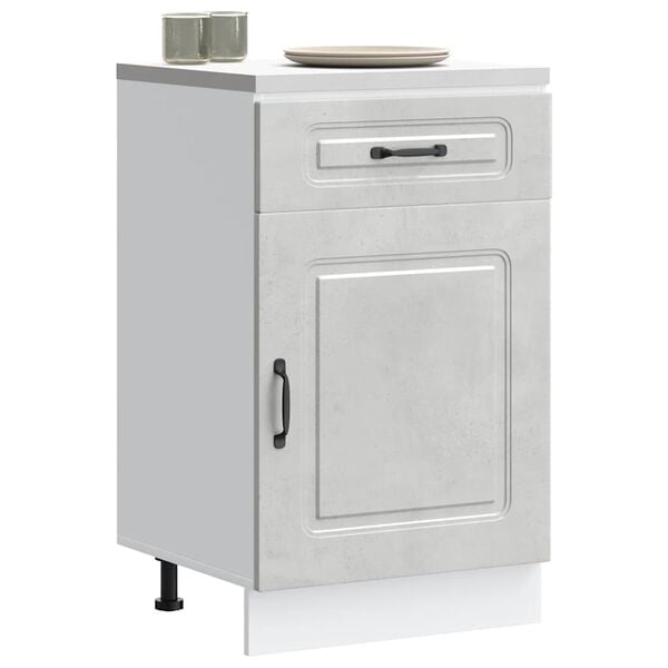 vidaXL Kj&oslash;kken underskap Kalmar betonggr&aring; konstruert tre