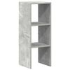 vidaXL Bokhylle stablebar betong gr&aring; 30x30x80 cm konstruert tre