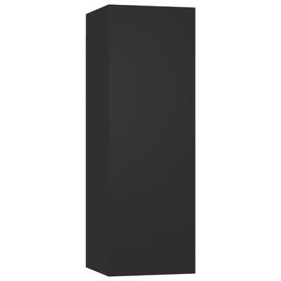 vidaXL TV-benker 4 stk svart 30,5x30x90 cm sponplate