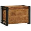 vidaXL Lagringsboks Brun og svart 60 x 40 x 41 cm Solid akasietre